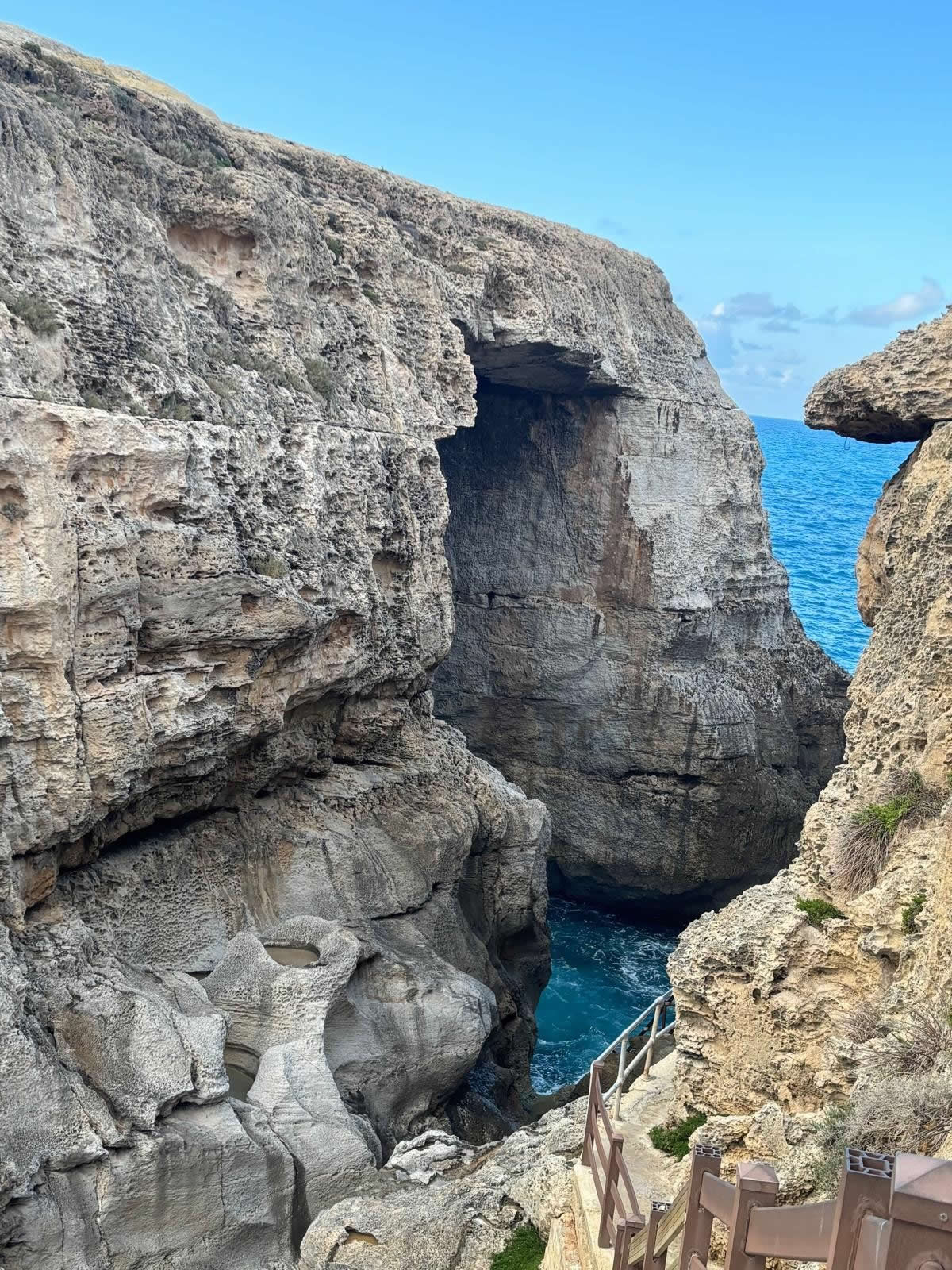 Wied il-Mielaħ Window sea arch near Għarb Gozo