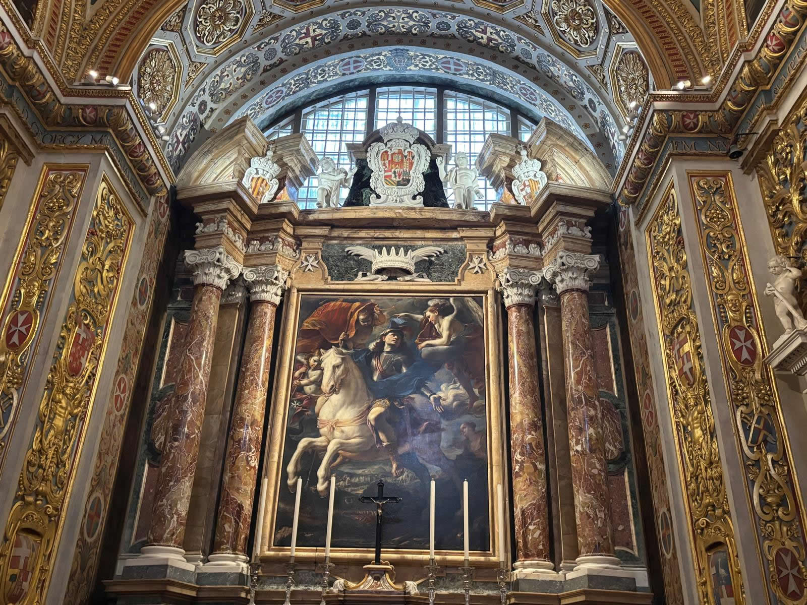 Alterpiece in the Chapel of Aragon by Mattia Preti