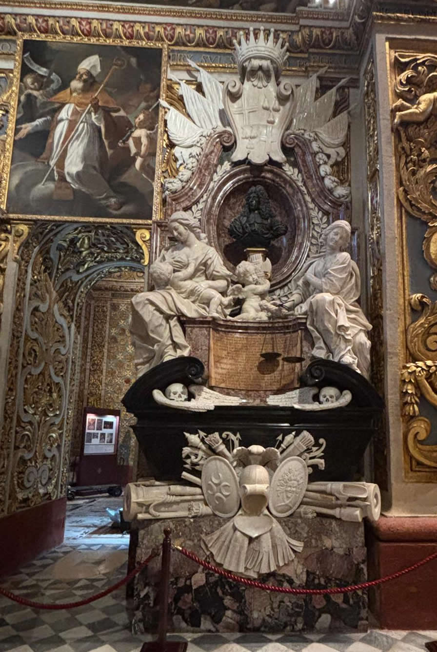 Tomb of Grand Master Ramon Perellos Chapel of Aragon Valletta