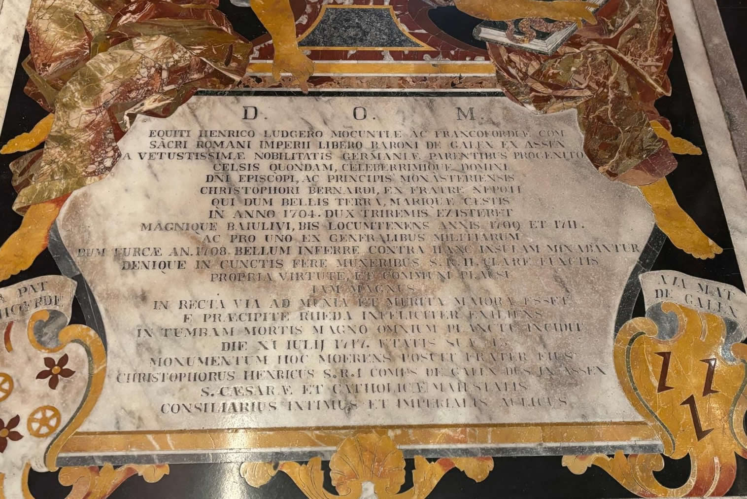 Tomb of Heinrich Ludger von Galen St John's Co Cathedral