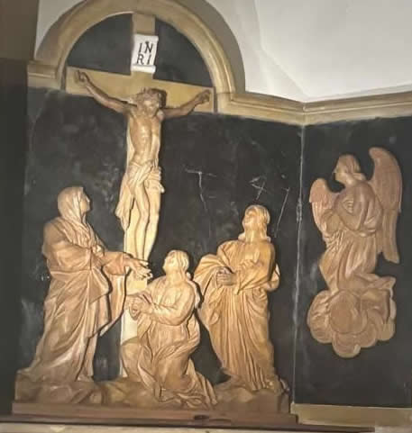 Crucifixion sculpture Grand Masters Crypt