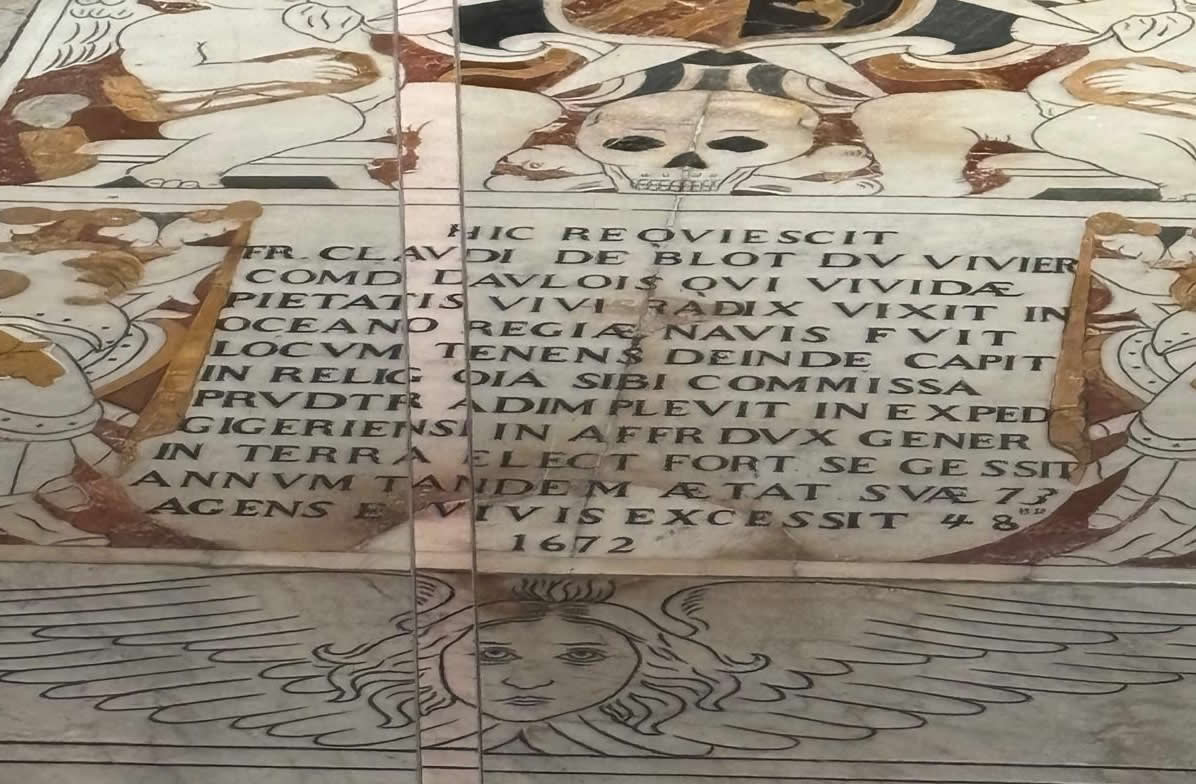 Tombstone of Frà Claude de Blot Vivier