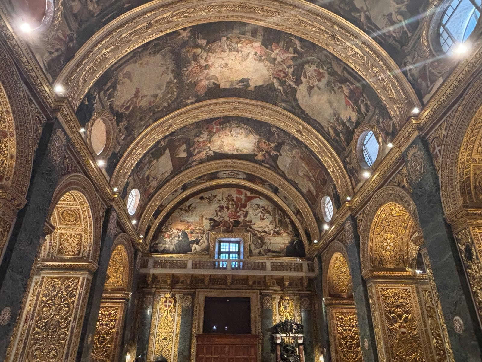 interior of the Nave of St Johns Co Cathedral, Valletta, Malta