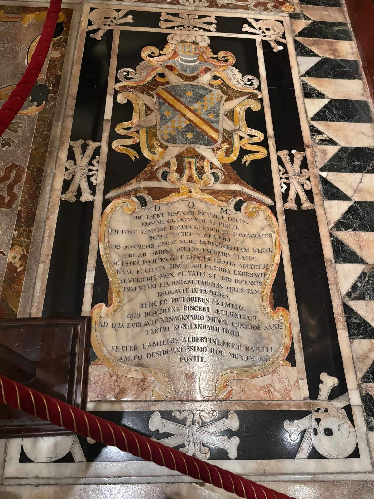 Mattia Preti Tombstone St Johns Co Cathedral