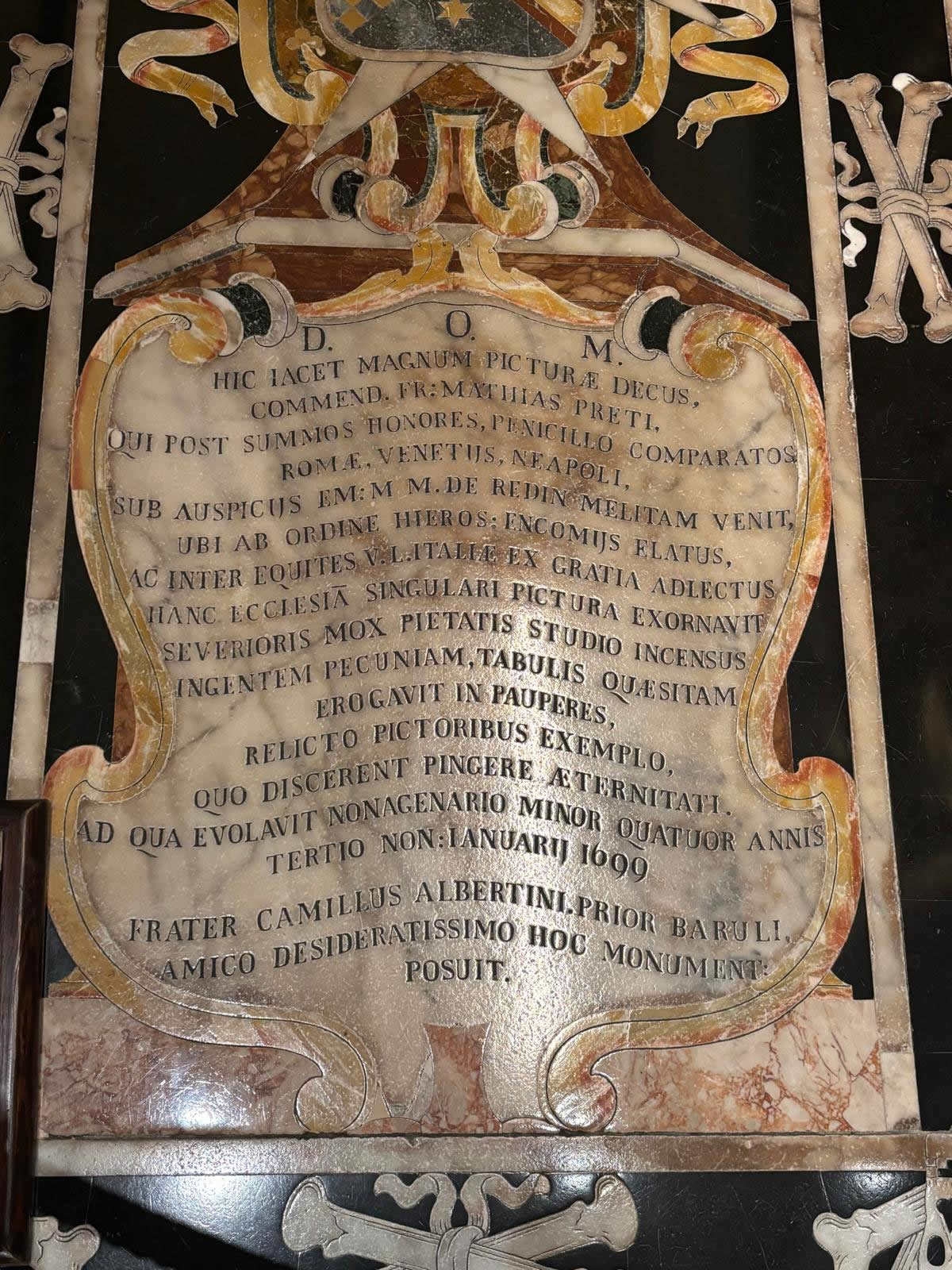 Mattia Preti Tombstone St Johns Co Cathedral