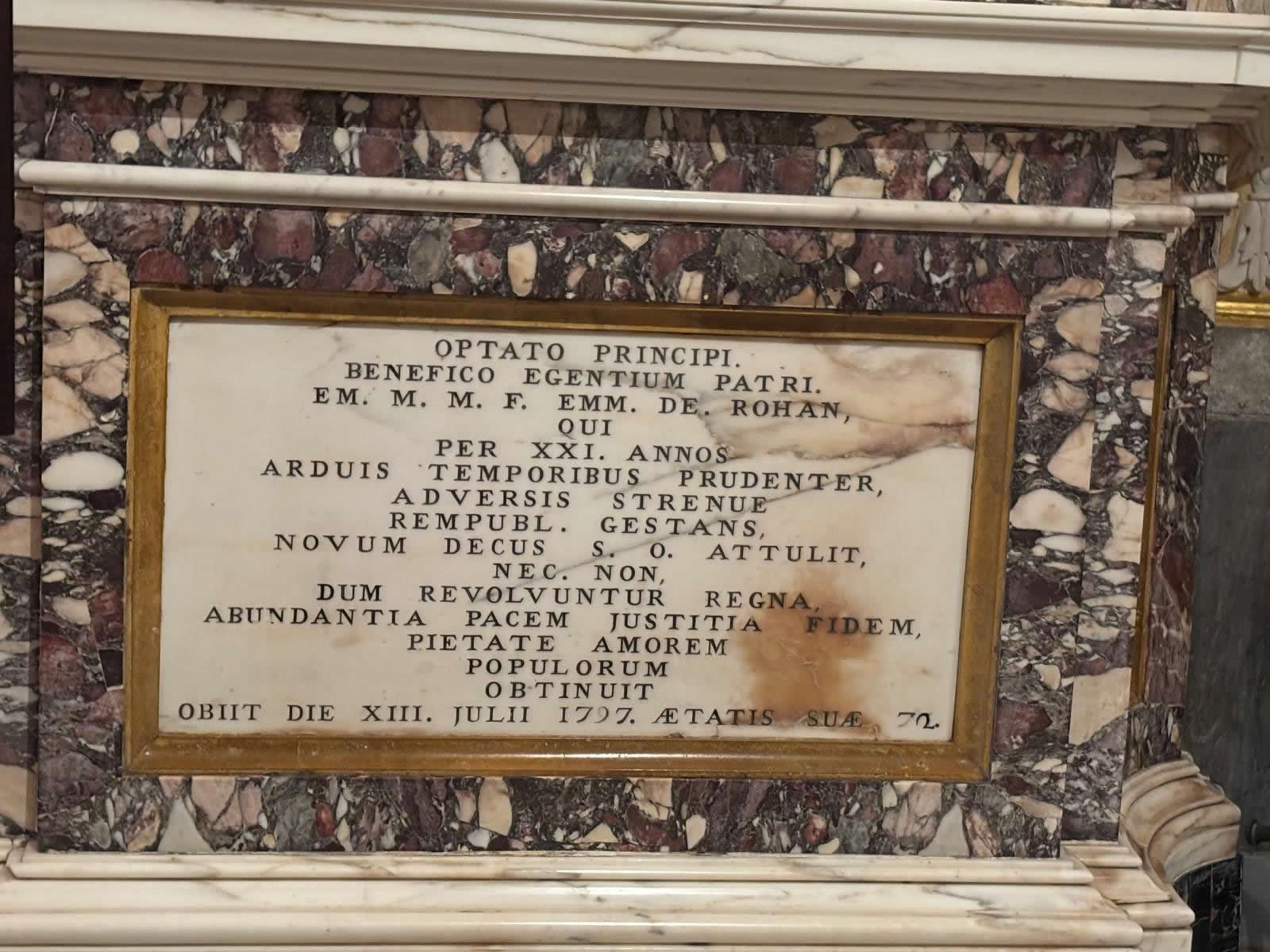 Grand Master Emmanuel de Rohan tomb, French Chapel, St John's Co-Cathedral, Valletta Malta