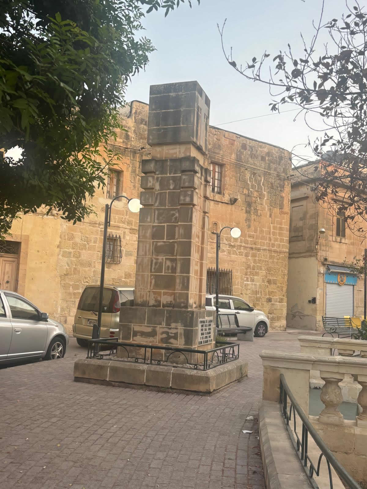 Second view of the Luqa War Memorial from another angle