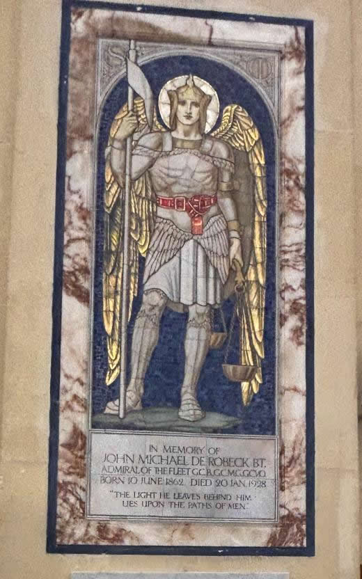 Admiral Sir John de Robeck memorial at St Paul's Pro-Cathedral Valletta