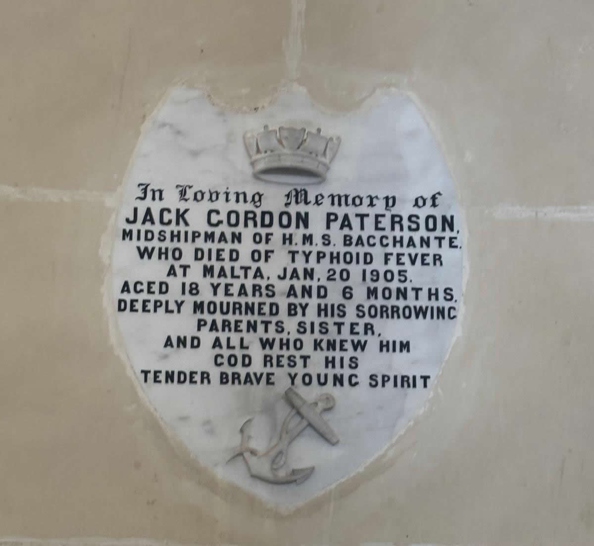 Jack Gordon Paterson memorial