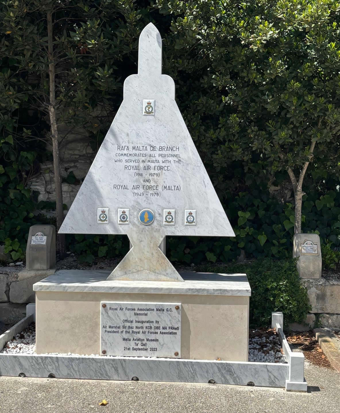 RAFA Malta GC Branch Memorial Obelisk at Ta Qali Aviation Museum