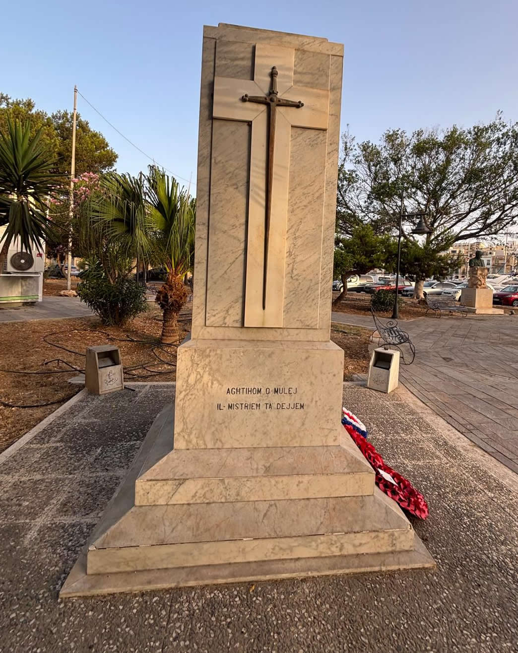 Royal Naval Association Memorial on Triq il-Marina Promenade, Pieta Malta